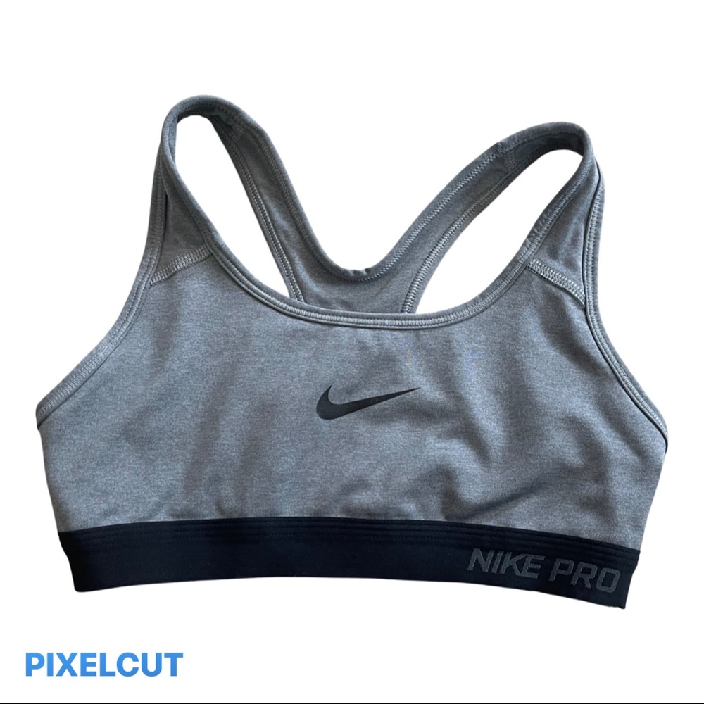 Nike gray sports bra